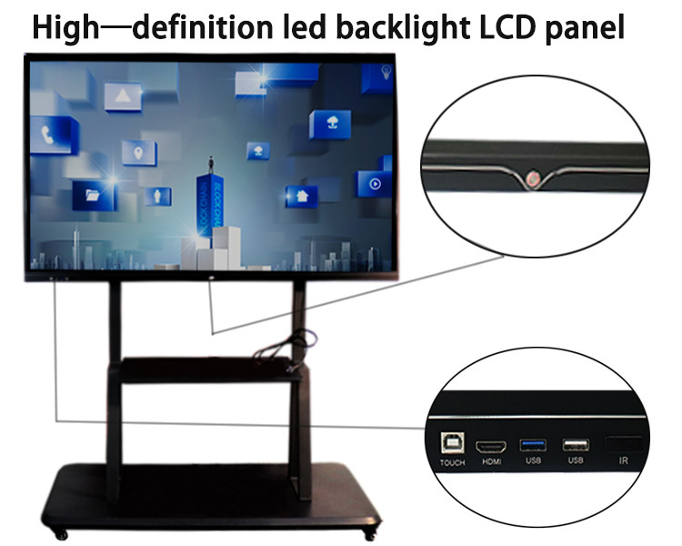 65 Inch No Projector Interactive Whiteboard / Multi Touch Screen Smart Board CCC