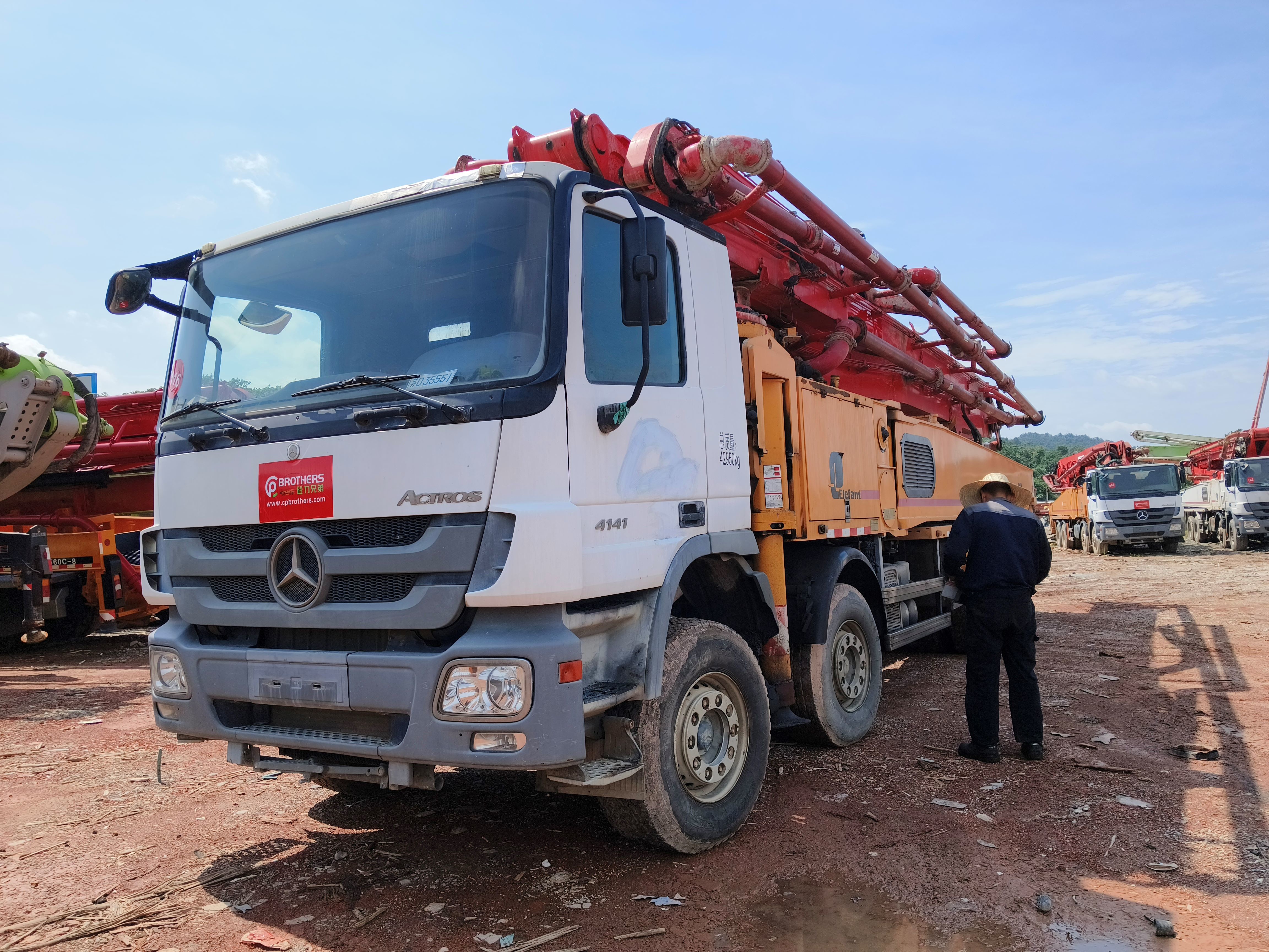 2013 Used Putzmeister Concrete Pump 53m on Mercedes-Benz Chassis