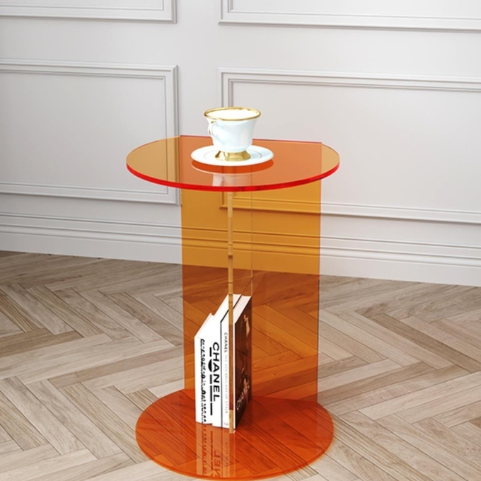 Minimalist Custom Color Acrylic Coffee Table Side Table Tea Table for Indoors and Outdoors