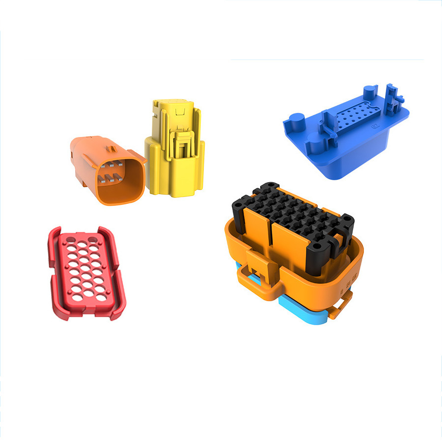 PET Liquid Silicone Connector Injection Molding Waterproof Automotive Power Connector Molding