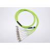 Buy cheap 16 Core Low Loss Duplex Patch Cord , 3.0mm Multimode LSZH Om5 Fiber Optic Cable from wholesalers