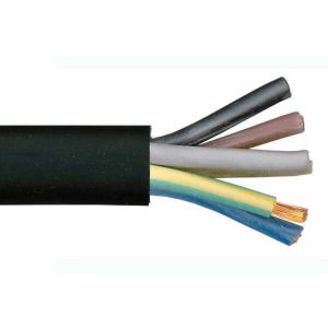 Durable H07RN-F Rubber Flexible Cable CPE Jacket Single Core To 5 Core Rubber
