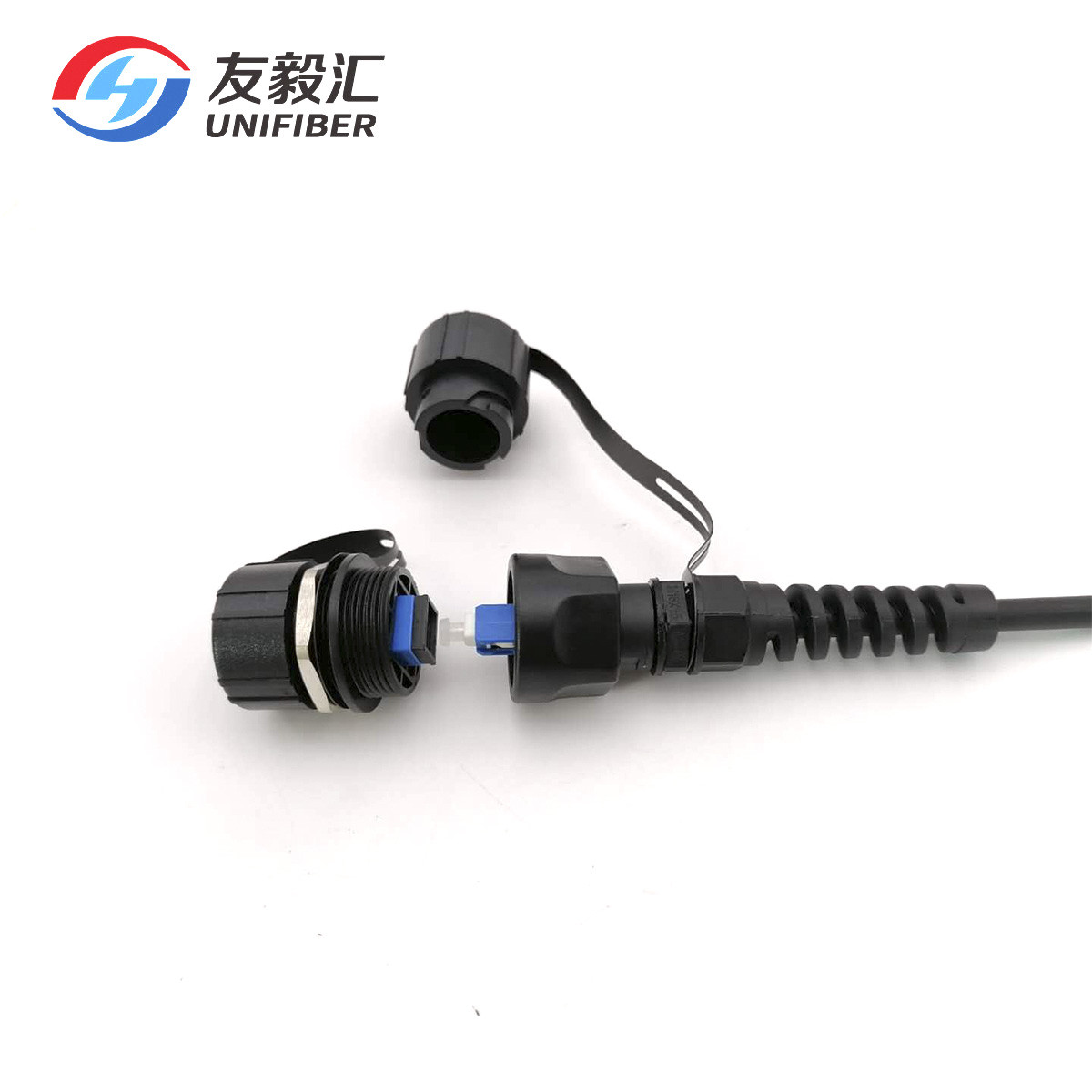 IP67 Waterproof FTTA ODVA Socket SC Bulkhead Adapter