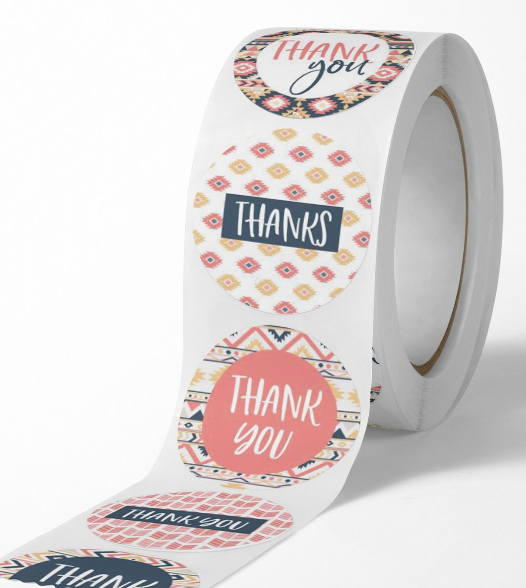 Supermarket Label Paper Glassine Paper Adhensive Sticker Paper