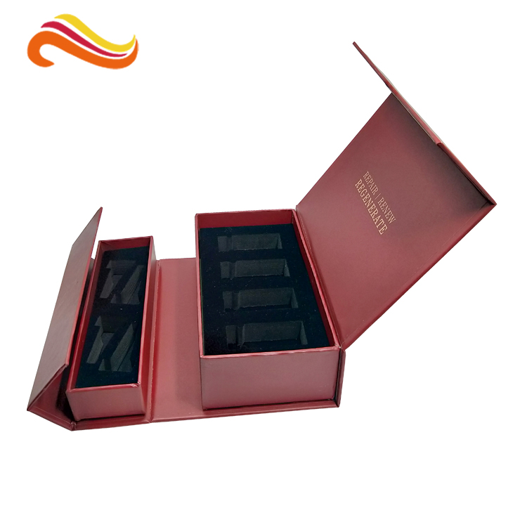 Black Custom Paper Packaging Box , Custom Printed Gift Boxes For Perfume Bottle