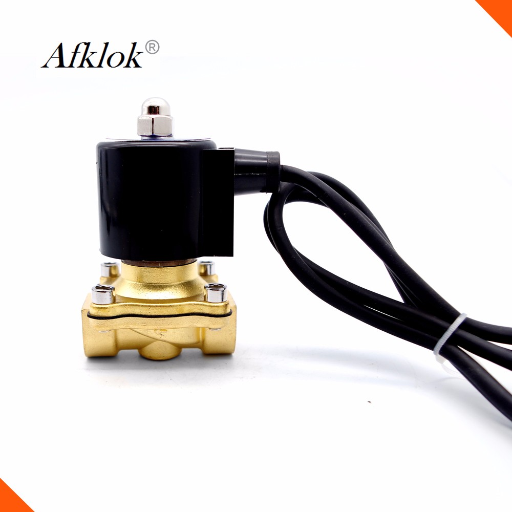 Brass 1Mpa Normally Closed 1.5 Inch Water Solenoid Valve DC 24V
