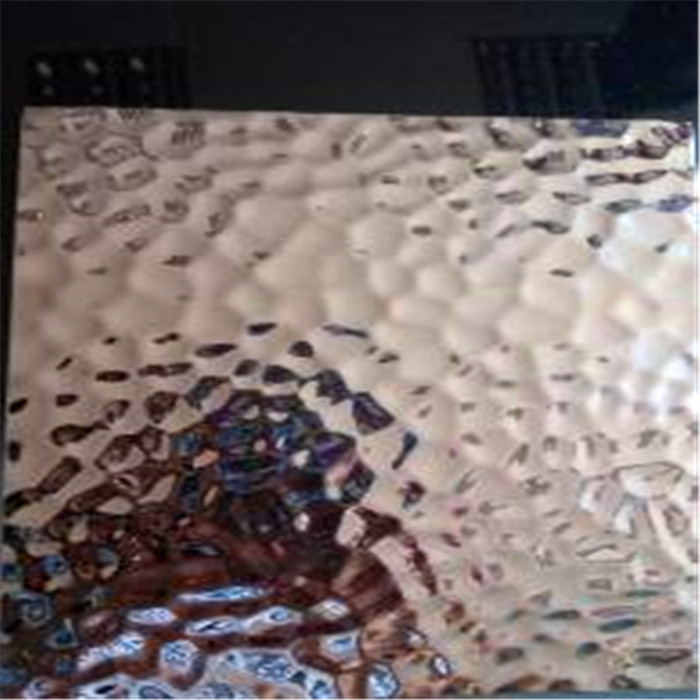 Stainless Steel Hammered Sheet 304 316 grade Embossed Pattern 1219*2438mm Size