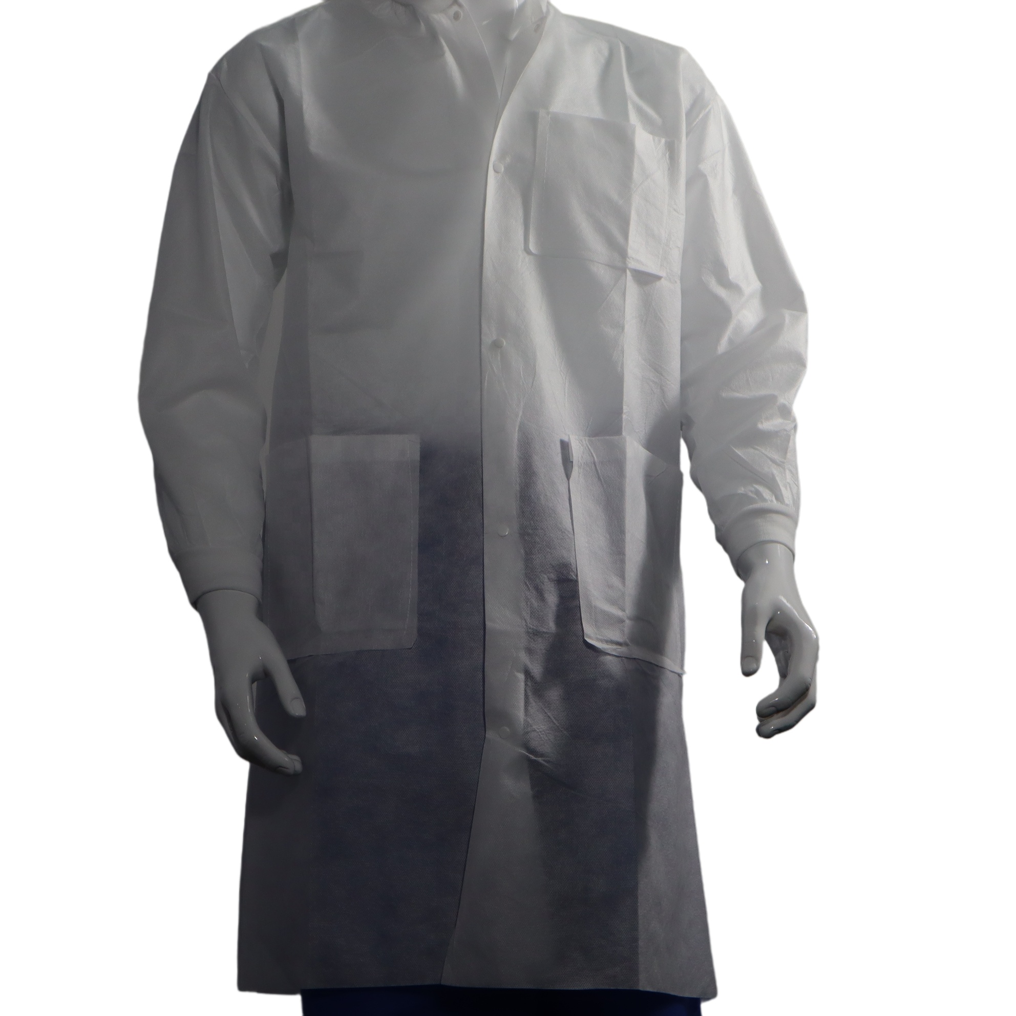 High Quality Non woven Fabric Laboratory Coat Lab Coat Jacket Disposable Lab Coat White