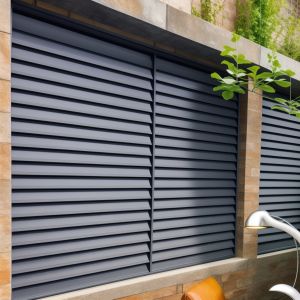 China Anodizing Aluminium Louvered Window Frame Triple Glass Sound Insulation on sale