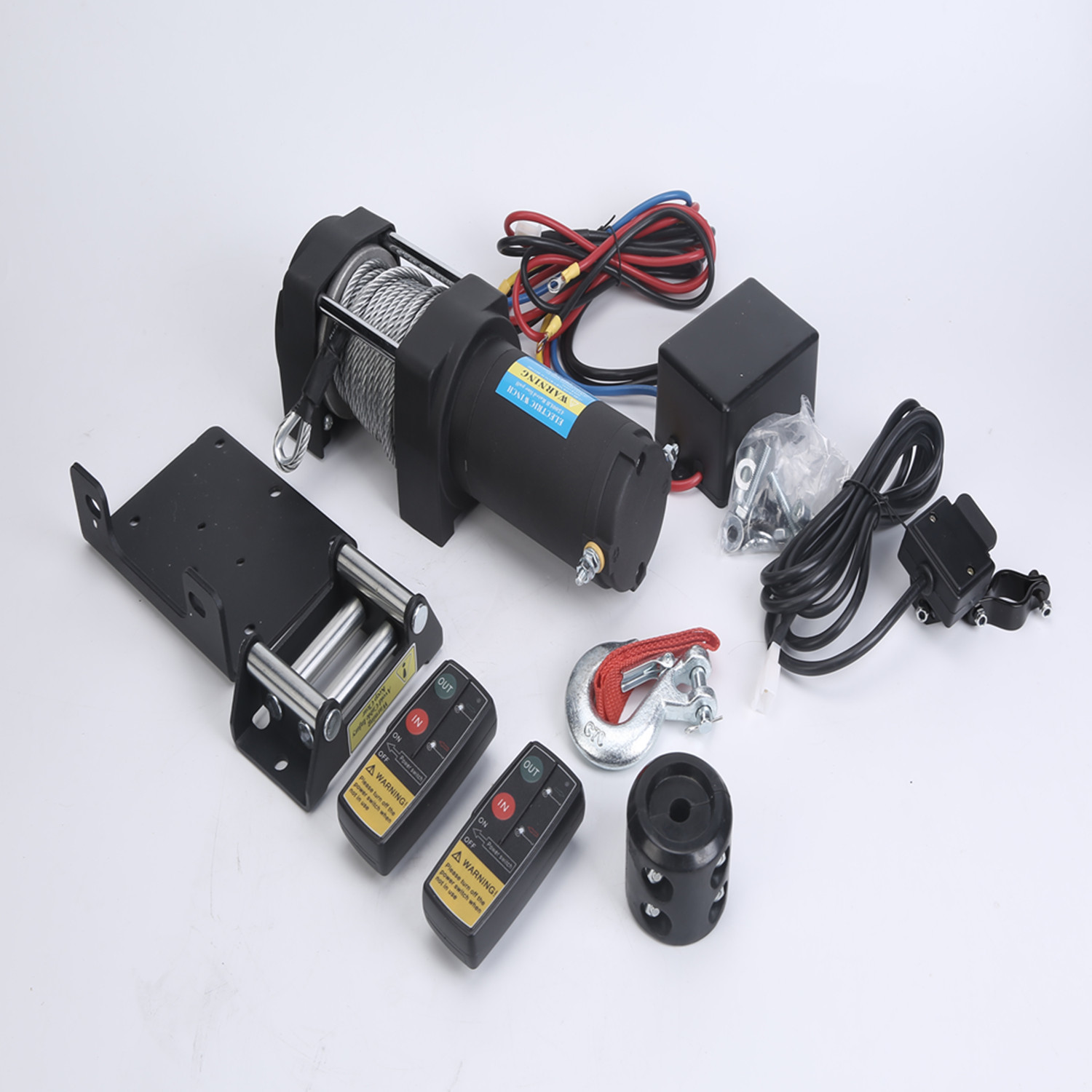 Steel Rope Electric ATV Manual Winch 4500lbs heavy duty