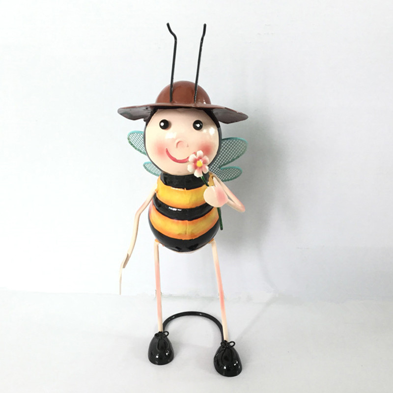 Vintage Cartoon Bee Decorations Indoor Outdoor Home Ornaments Garden Decoration