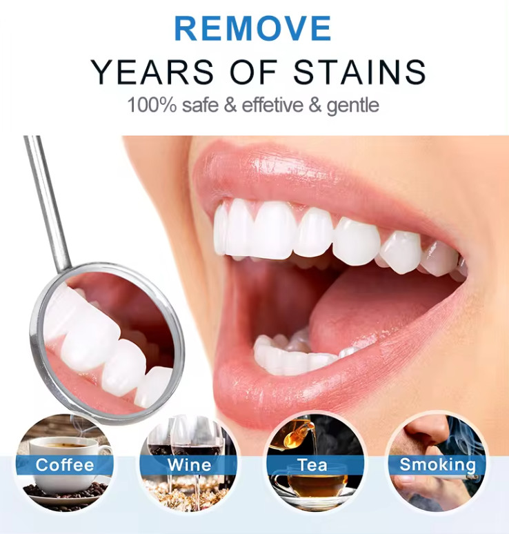 Mini Wireless Led Cold Blue Light Smoky teeth improve Silicone Teeth Whitener