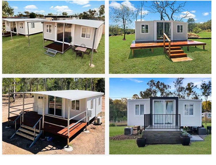 EPS Sandwich Panels Wall 20ft 40ft 3 Bedrooms Collapsible Expanding Container Home House