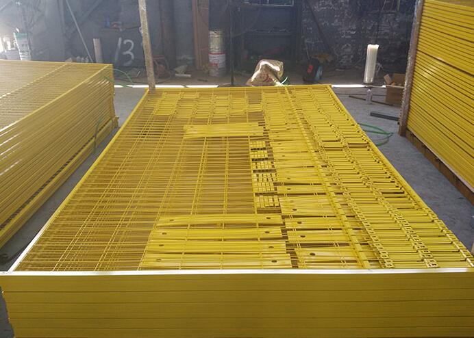 loading of temporary fence