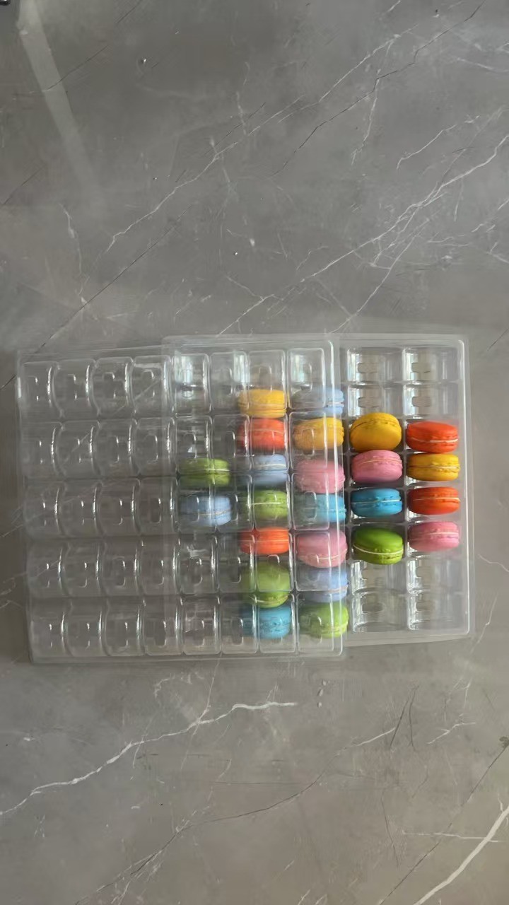 Macaron 33-grain Packaging Transparent Macaron Tray Packaging Manual Box Macaron Packaging Portable Macaron Packaging Transparent Box Macaron