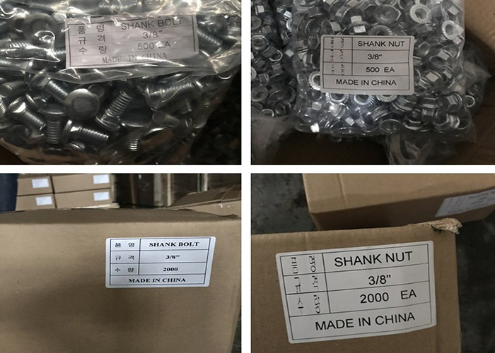 Stainless Steel 304 Shank Bolt Nut 5/16 M10 Hexagon Flange Nut