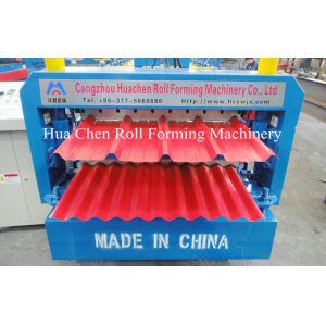 High Efficiency Double Layer Deck Roll Forming Machines / Roofing Sheet Roll