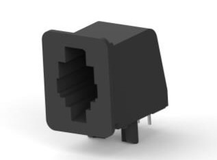 4 Pcb Side Entry 1x1 Rj22 Modular Jack 4p4c 5520241-2
