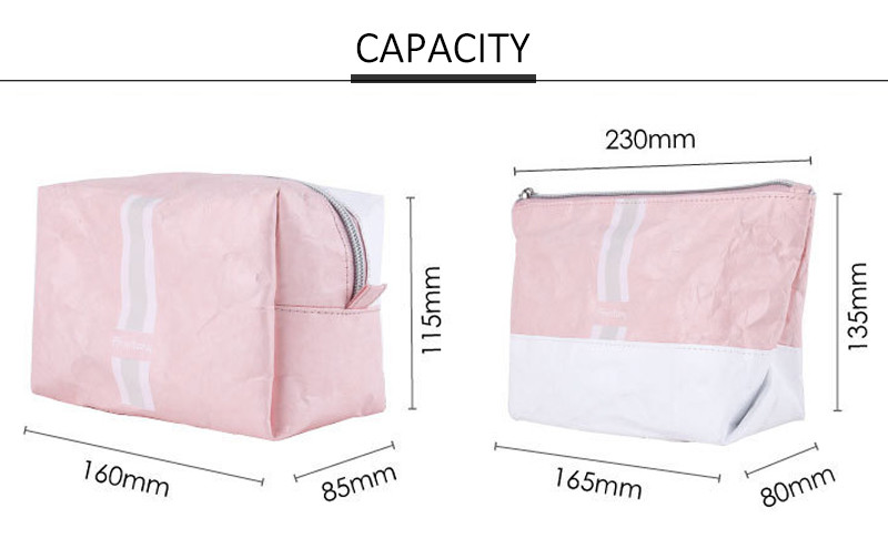 Foldable Tyvek Cosmetic Bag