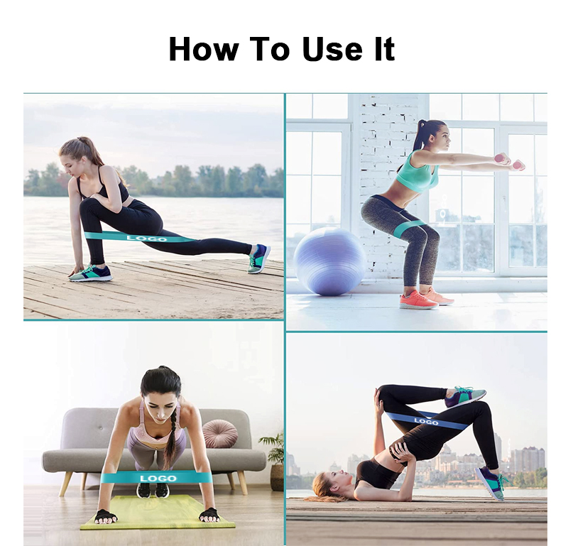 Latex Fitness Straps Anti Slip Resistance Band Loop For home Workout