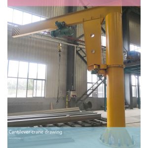 BZ 5T cantilever crane, cantilever crane for lifting materials, rotary crane and