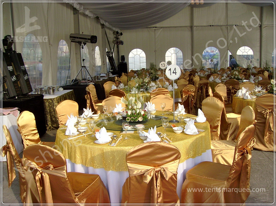 15X20 200 Seater Luxury Wedding Tents A Frame Shape 100 Km/H Wind Resistance