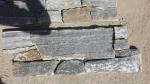 Blue Quartzite Natural Stacked Stone Wall Cladding Back With Cement