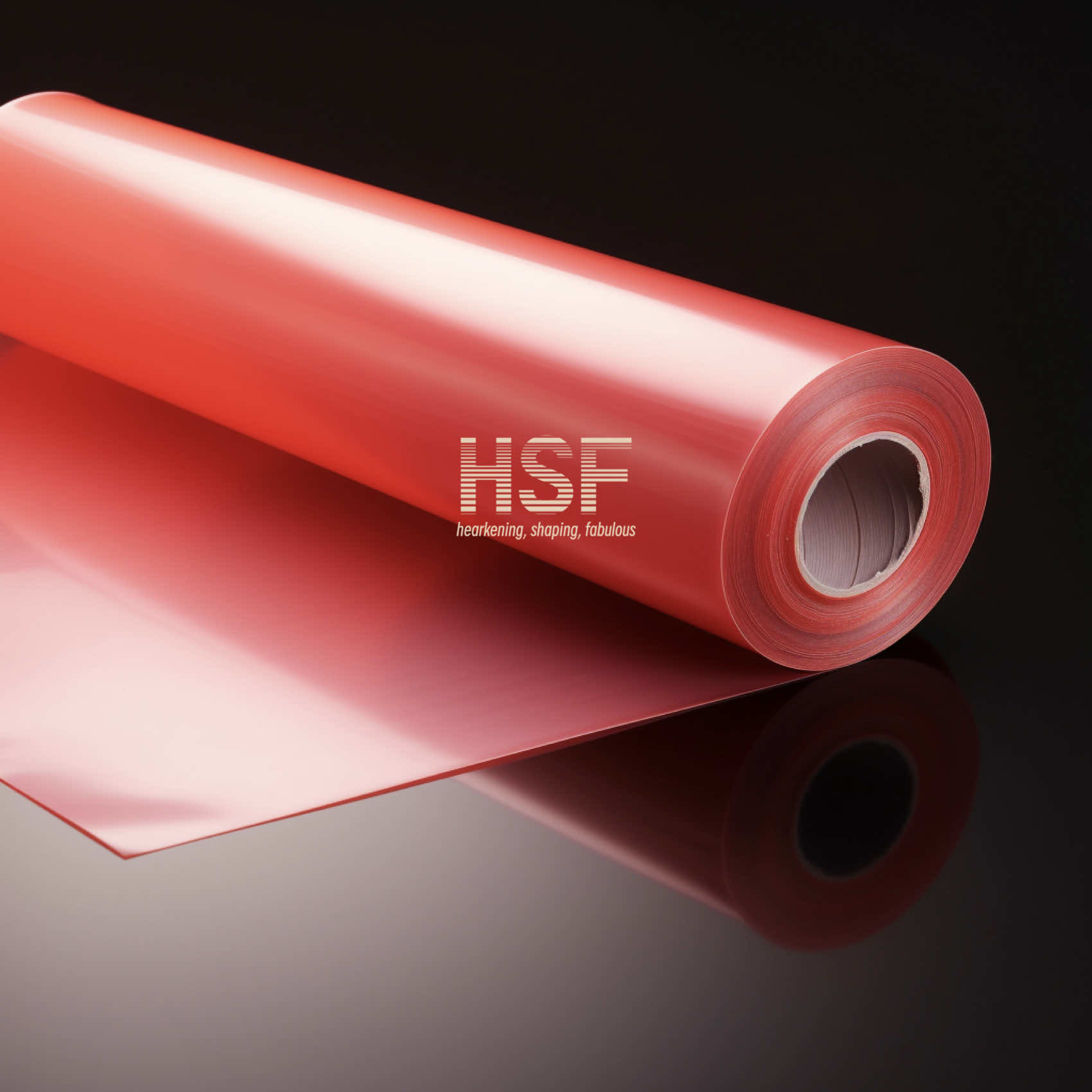 RoHS Translucent Red Release Coating Polyester Film 50um
