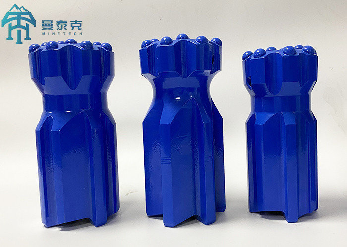  Long Skirt T51 R38 Retractable Blast Hole Drill Bits , Ballistic Rock Mining Tools Manufactures