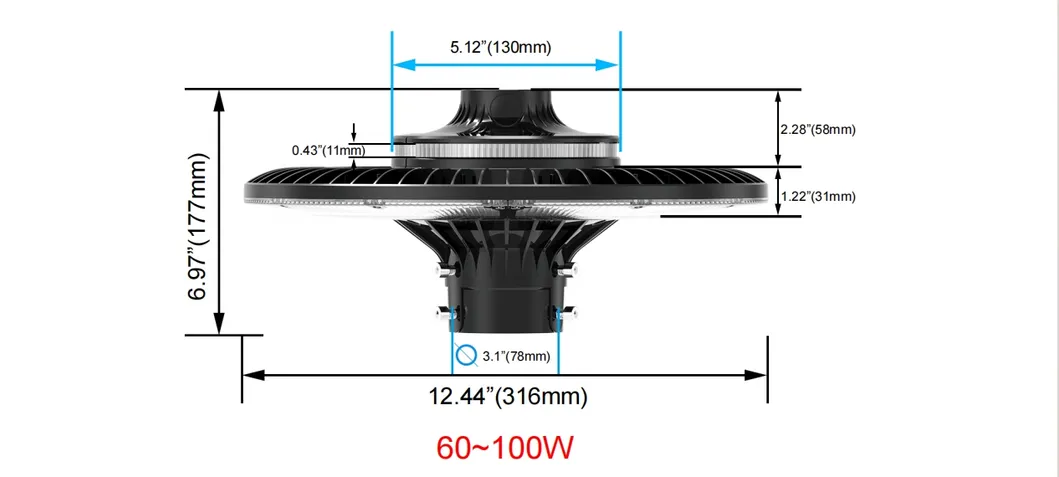 Energy-Saving 140lm/W Smart-Tuning 200W LED Garden Post Light Pole Area Light for Highway Rest Area Sports Complex Waterfront Promenade