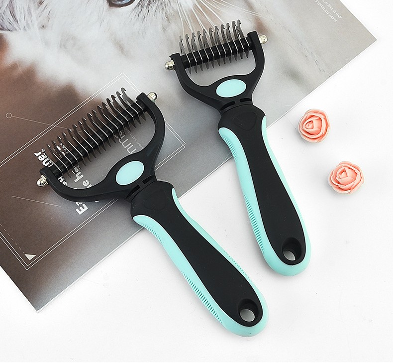 Pet Shredding Brush Portable Stainless Steel Pet Hair Remover