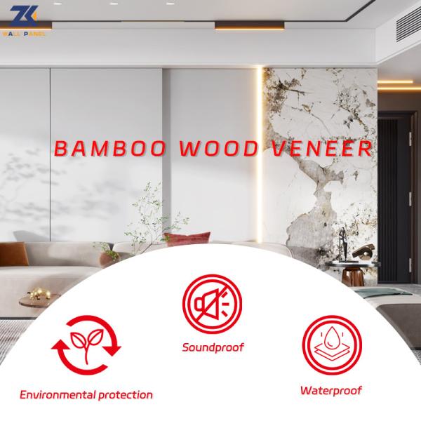Waterproof And Moisture-Proof Metal Bamboo Charcoal Fiberboard Wood Veneer Wall