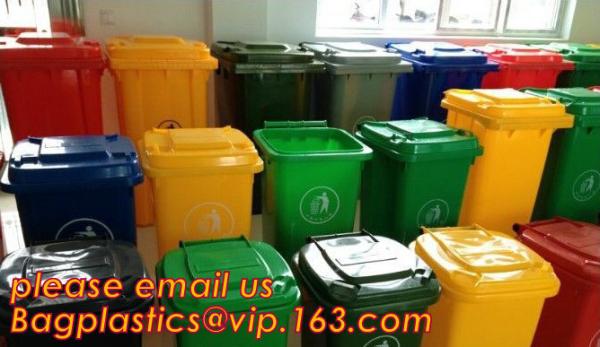garden rubbish barrel, Wheeled Trash Can Outdoor new design waste bin, punching