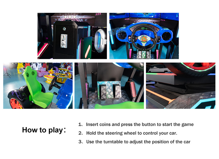 Exciting 3 Screens Car Racing Game Simulator Machine 1 Player