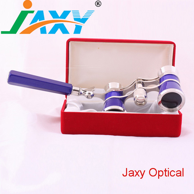 Elegant Theatre Opera Glasses , 3X25 Chain Metal Gift Vintage Theatre Binoculars For Lady