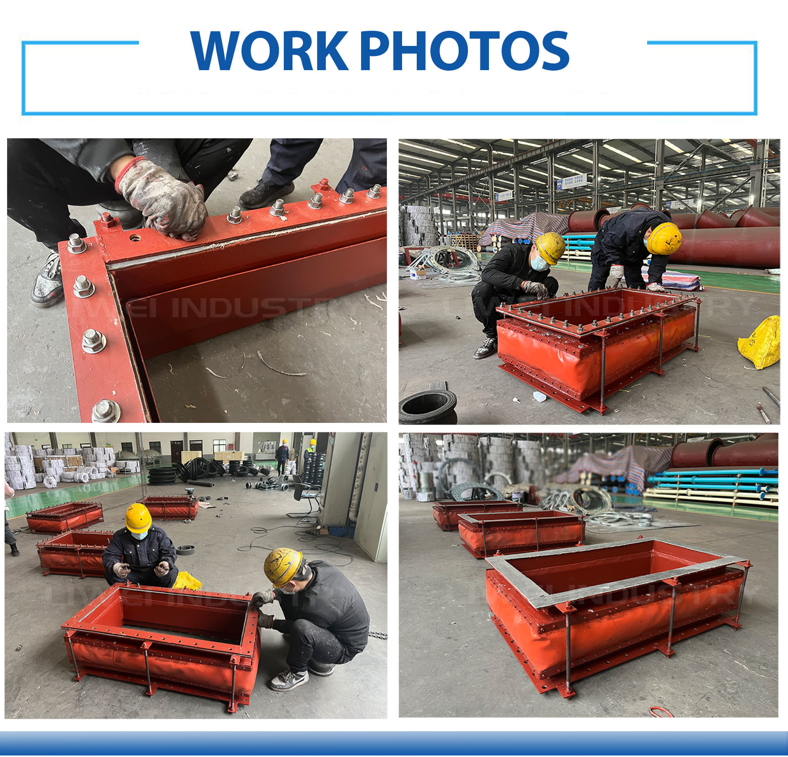 Flexibility Circular Non Metal Fabric Expansion Joints Carbon Flange