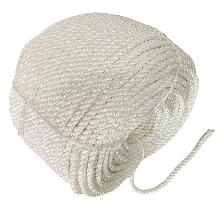 19mmx220m 3 Strand Twisted Nylon Marine Anchoring Rope With High Breaking Load