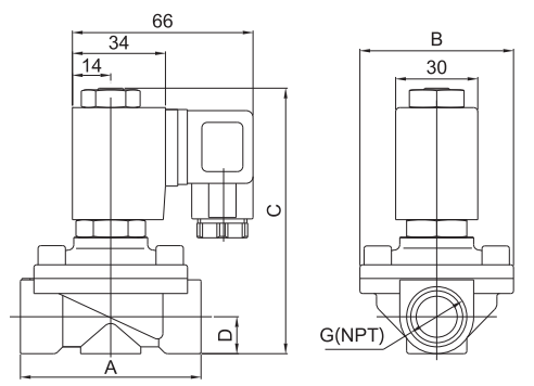 3/8'' 1/2'' 3/4'' 1'' 2-Way Brass Latching Solenoid Valve 6V 12V 24V DC