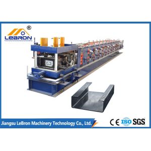 Easy Operation C Z Purlin Roll Forming Machine , C Channel Rollers 80mm Roller
