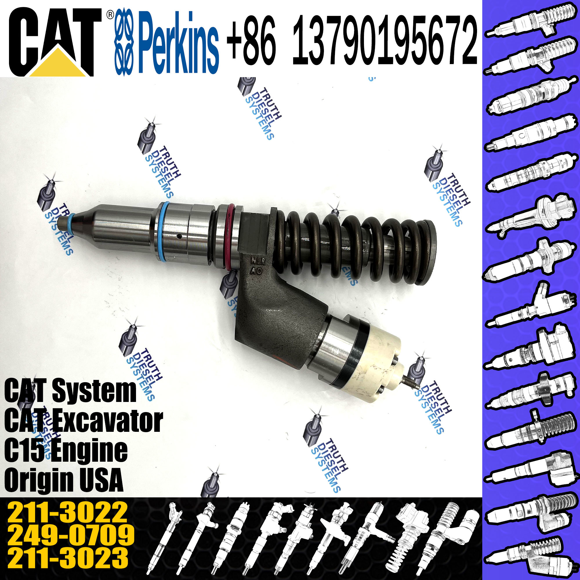 2113022 Diesel Auto Parts High Speed Steel Car Fuel Injector