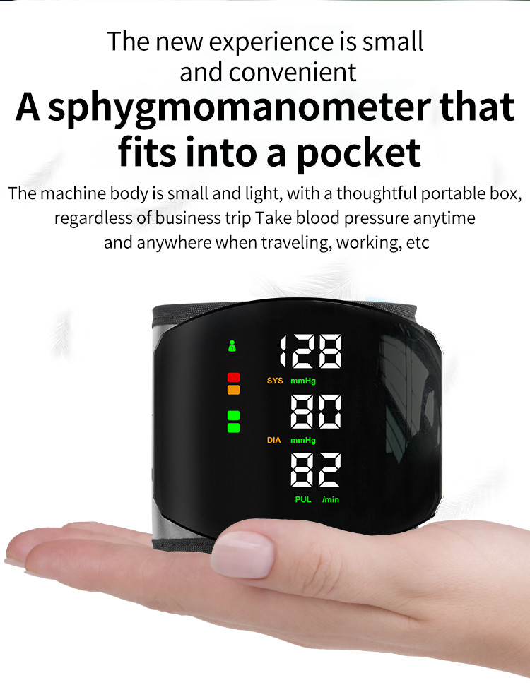 Portable Digital Medical Sphygmomanometer With Voice Prompt LCD Display