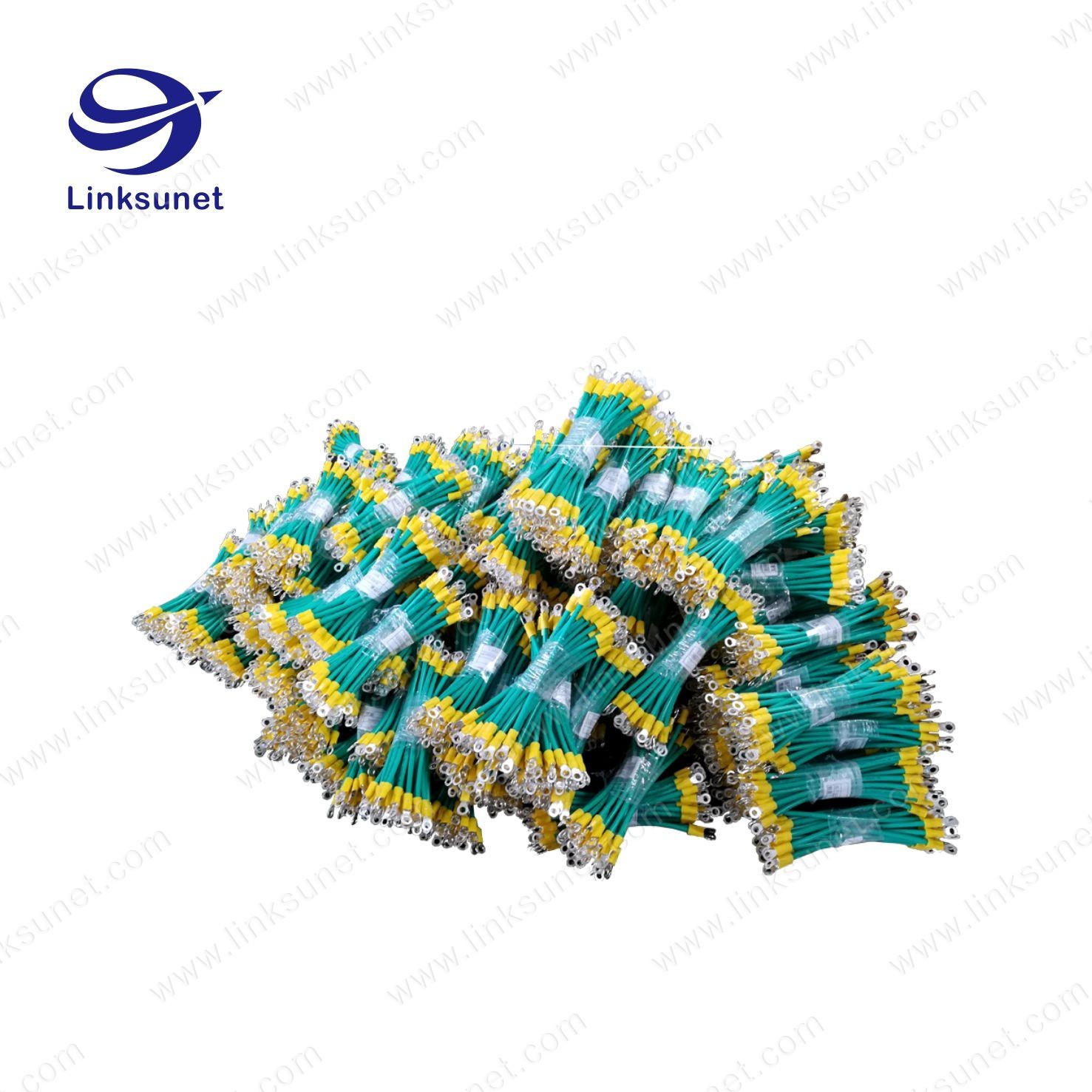 JST FVWS5.5 - 4 Ring Terminal Cable For Automotive UL1015 - 10AWG Green Color