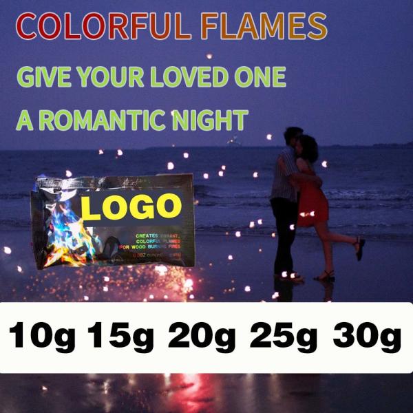 Colorful Fire Pellets 10 x 10 g Magical Flame Natural Wood Flavor Fire Magic