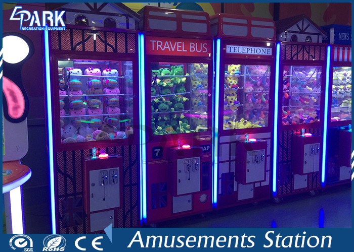 Fashion Design Toy Grabber Machine / Toy House Claw Machine Coin Operated