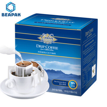 Side Gusset Flat Bottom Drip Coffee Filter Bags With Valve
