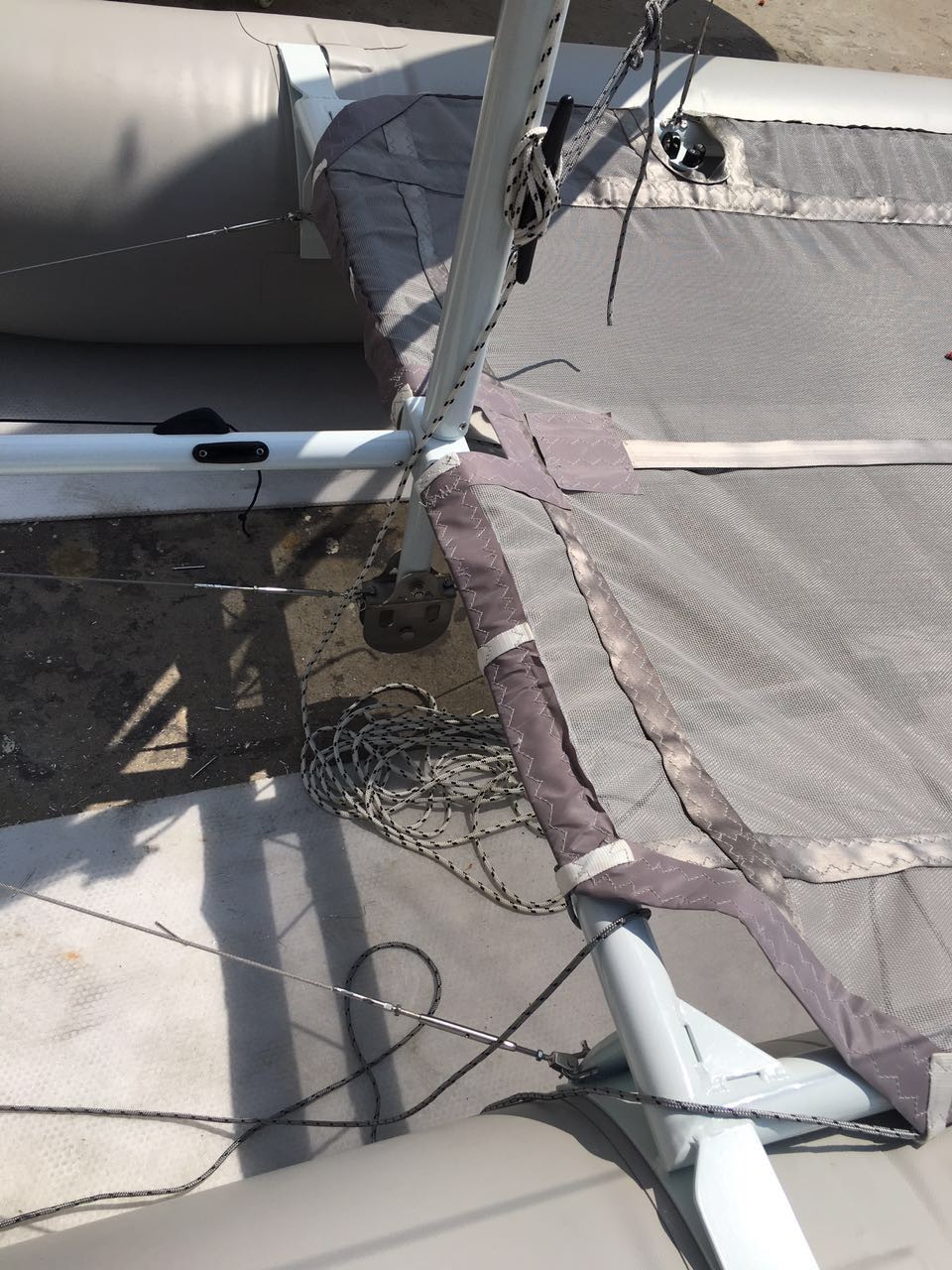 Korean PVC 4 Man Pontoon Boat 2.54sqm Jib Wtih Assembling Video DVD