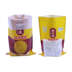 China 25LB 50LB Bopp Laminated WPP Bags Light Weight Anti - Slip PP Woven Grain Bags on sale