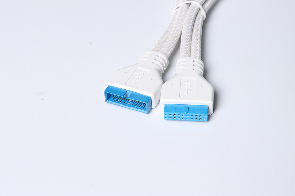 Sleeved Front Panel Kit USB 3.0 Header Extension Cable For Audio
