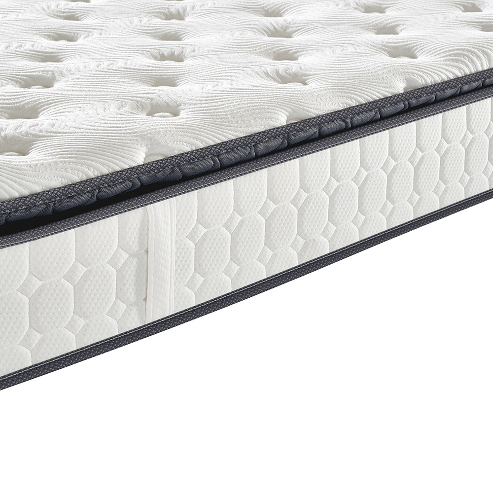 Soft 8 Inch Bonnell Spring Bed Mattress Pillow Top Knitted Fabric