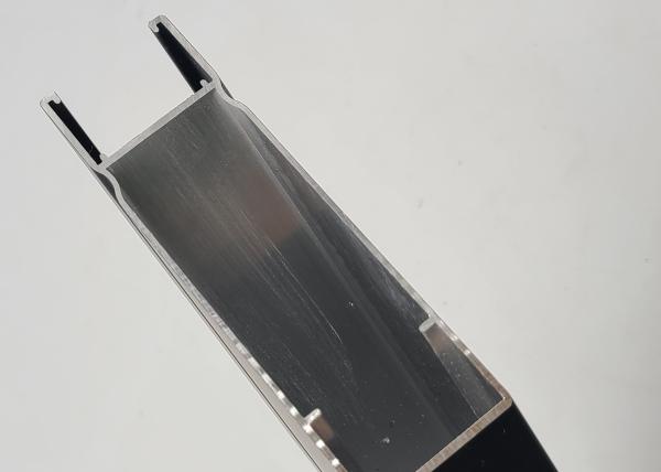 Flat Anodized 6063A Aluminum Extruded Profile For Glass Sliding Door